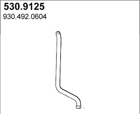 ASSO 530.9125 - Труба выхлопного газа autosila-amz.com