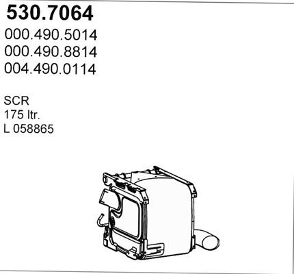 ASSO 530.7064 - Средний / конечный глушитель ОГ autosila-amz.com