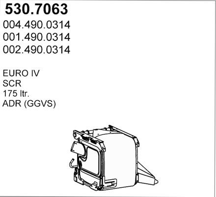ASSO 530.7063 - Средний / конечный глушитель ОГ autosila-amz.com