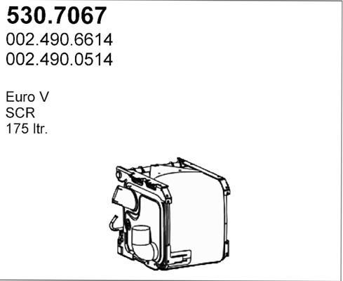 ASSO 530.7067 - Средний / конечный глушитель ОГ autosila-amz.com