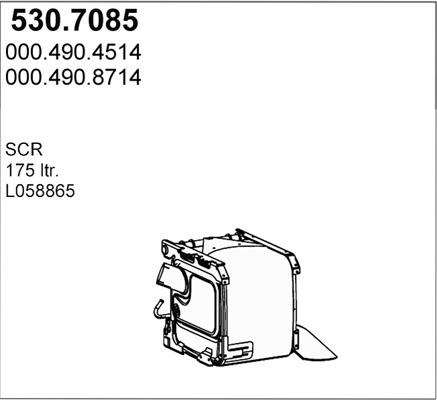 ASSO 530.7085 - Средний / конечный глушитель ОГ autosila-amz.com