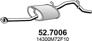 ASSO 52.7006 - Глушитель выхлопных газов, конечный autosila-amz.com