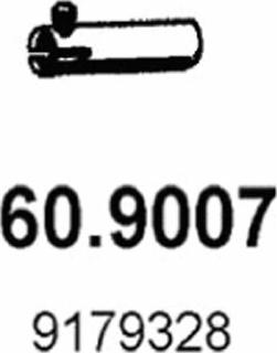 ASSO 60.9007 - Труба выхлопного газа autosila-amz.com