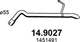 ASSO 14.9027 - Труба выхлопного газа autosila-amz.com