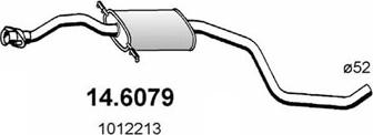 ASSO 14.6079 - Средний глушитель выхлопных газов autosila-amz.com