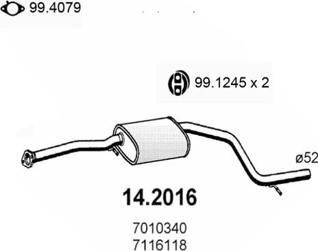 ASSO 14.2016 - Предглушитель выхлопных газов autosila-amz.com