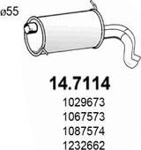 ASSO 14.7114 - Глушитель выхлопных газов, конечный autosila-amz.com