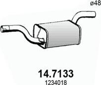 ASSO 14.7133 - Глушитель выхлопных газов, конечный autosila-amz.com