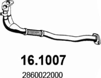 ASSO 16.1007 - Труба выхлопного газа autosila-amz.com