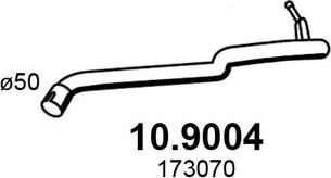 ASSO 10.9004 - Труба выхлопного газа autosila-amz.com