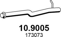 ASSO 10.9005 - Труба выхлопного газа autosila-amz.com