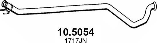 ASSO 10.5054 - Труба выхлопного газа autosila-amz.com