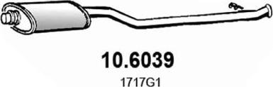 ASSO 10.6039 - Средний глушитель выхлопных газов autosila-amz.com