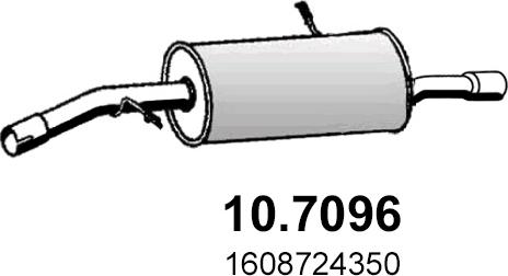 ASSO 10.7096 - Глушитель выхлопных газов, конечный autosila-amz.com