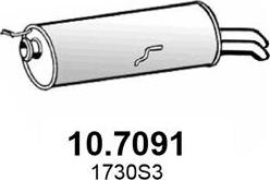 ASSO 10.7091 - Глушитель выхлопных газов, конечный autosila-amz.com