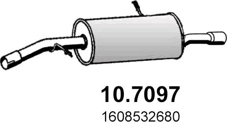 ASSO 10.7097 - Глушитель выхлопных газов, конечный autosila-amz.com
