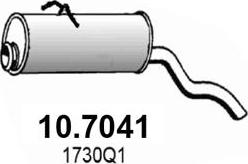 ASSO 10.7041 - Глушитель выхлопных газов, конечный autosila-amz.com