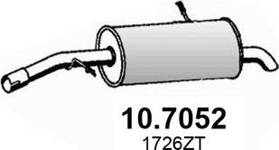 ASSO 10.7052 - Глушитель выхлопных газов, конечный autosila-amz.com