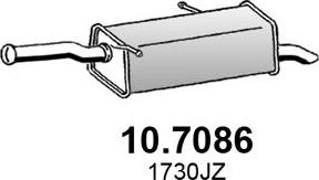 ASSO 10.7086 - Глушитель выхлопных газов, конечный autosila-amz.com