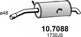 ASSO 10.7088 - Глушитель выхлопных газов, конечный autosila-amz.com