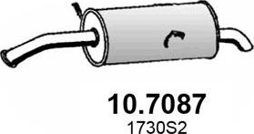 ASSO 10.7087 - Глушитель выхлопных газов, конечный autosila-amz.com