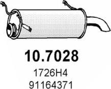 ASSO 10.7028 - Глушитель выхлопных газов, конечный autosila-amz.com