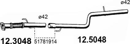 ASSO 12.5048 - Труба выхлопного газа autosila-amz.com