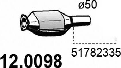 ASSO 12.0098 - Катализатор autosila-amz.com