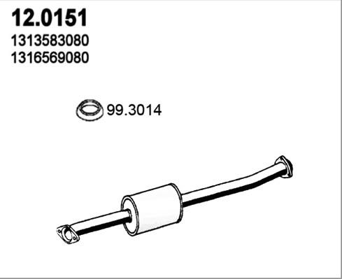 ASSO 12.0151 - Катализатор autosila-amz.com