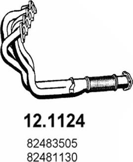 ASSO 12.1124 - Труба выхлопного газа autosila-amz.com