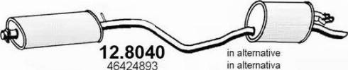 ASSO 12.8040 - Средний / конечный глушитель ОГ autosila-amz.com