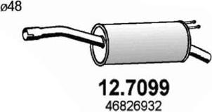 ASSO 12.7099 - Глушитель выхлопных газов, конечный autosila-amz.com