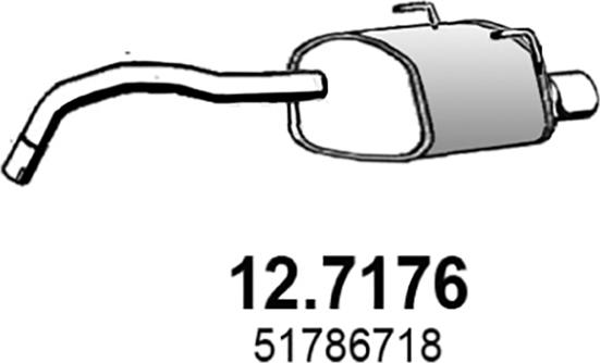 ASSO 12.7176 - Глушитель выхлопных газов, конечный autosila-amz.com