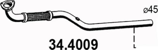 ASSO 34.4009 - Труба выхлопного газа autosila-amz.com