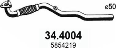 ASSO 34.4004 - Труба выхлопного газа autosila-amz.com