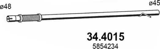 ASSO 34.4015 - Труба выхлопного газа autosila-amz.com