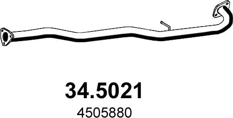 ASSO 34.5021 - Труба выхлопного газа autosila-amz.com