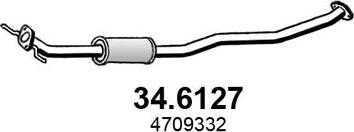 ASSO 34.6127 - Средний глушитель выхлопных газов autosila-amz.com