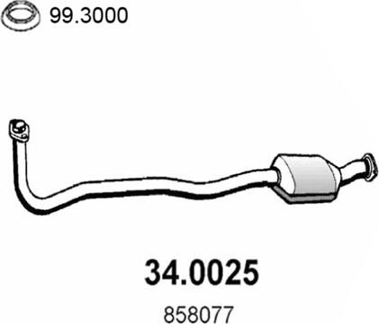 ASSO 34.0025 - Катализатор autosila-amz.com