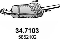 ASSO 34.7103 - Глушитель выхлопных газов, конечный autosila-amz.com