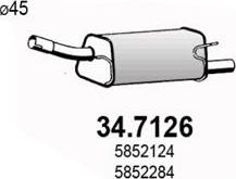 ASSO 34.7126 - Глушитель выхлопных газов, конечный autosila-amz.com