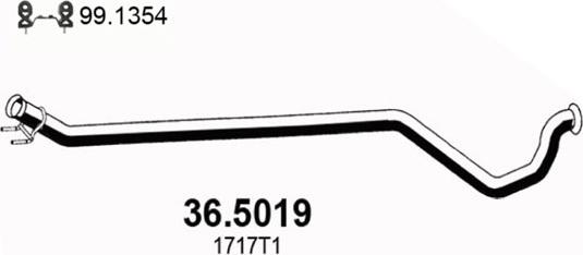 ASSO 36.5019 - Труба выхлопного газа autosila-amz.com