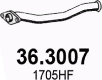 ASSO 36.3007 - Труба выхлопного газа autosila-amz.com