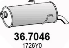 ASSO 36.7046 - Глушитель выхлопных газов, конечный autosila-amz.com