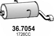 ASSO 36.7054 - Глушитель выхлопных газов, конечный autosila-amz.com