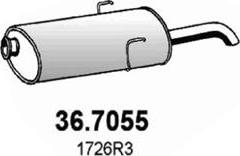 ASSO 36.7055 - Глушитель выхлопных газов, конечный autosila-amz.com