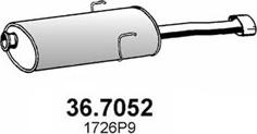 ASSO 36.7052 - Глушитель выхлопных газов, конечный autosila-amz.com