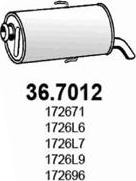 ASSO 36.7012 - Глушитель выхлопных газов, конечный autosila-amz.com