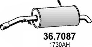 ASSO 36.7087 - Глушитель выхлопных газов, конечный autosila-amz.com