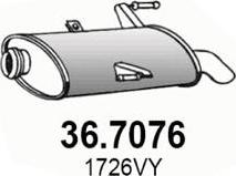 ASSO 36.7076 - Глушитель выхлопных газов, конечный autosila-amz.com